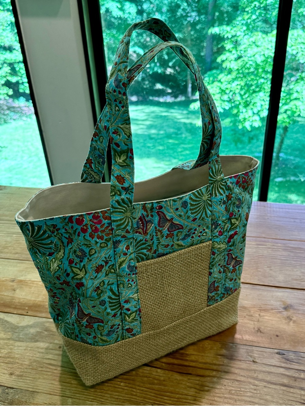 Floral Turquoise Pouch - Picture 5 of 7